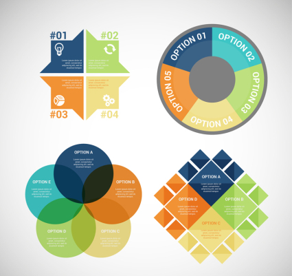 4 color business information map