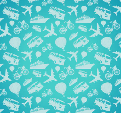 Seamless background vector green transport