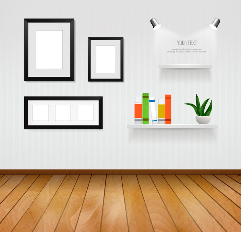 Simple home design vector material