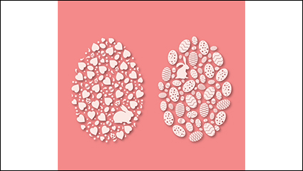 2 egg white combination of vector material