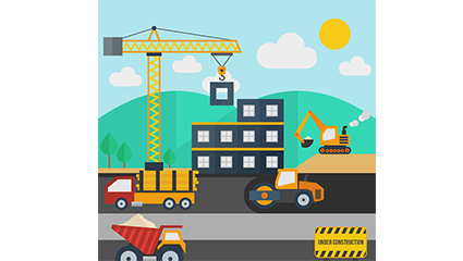 Cartoon Vector material construction sites