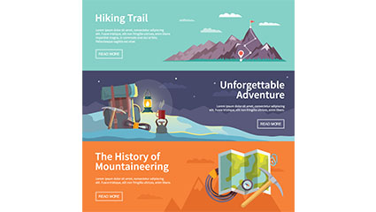 3 rappel banner vector