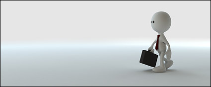 3D picture the little guy to run the business material