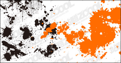 Practical ink blot vector material