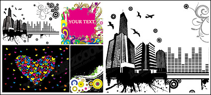 Heart-shaped trend of urban elements