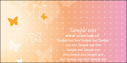 Dream Butterfly Vector Background material