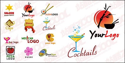 Cute logo vector graphic material