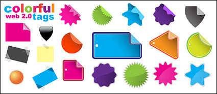 web2.0 tag element vector material