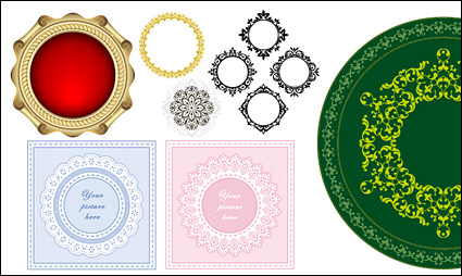 vector round lace material Continental