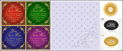 25th anniversary of the materials and leftover bits and pieces pattern vector