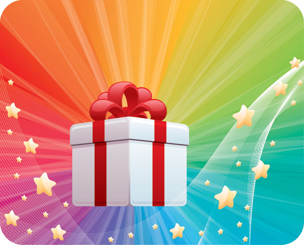 Holiday gift Vector 