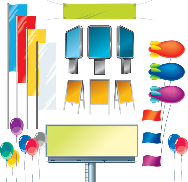 Blank Ad vector vector
