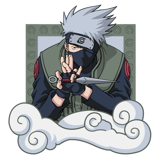 Naruto characters Vector material -4