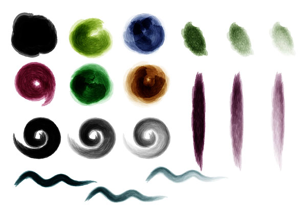 AI Vector ink strokes