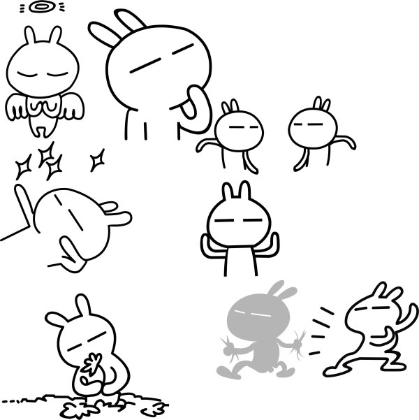 Tuzki vector material