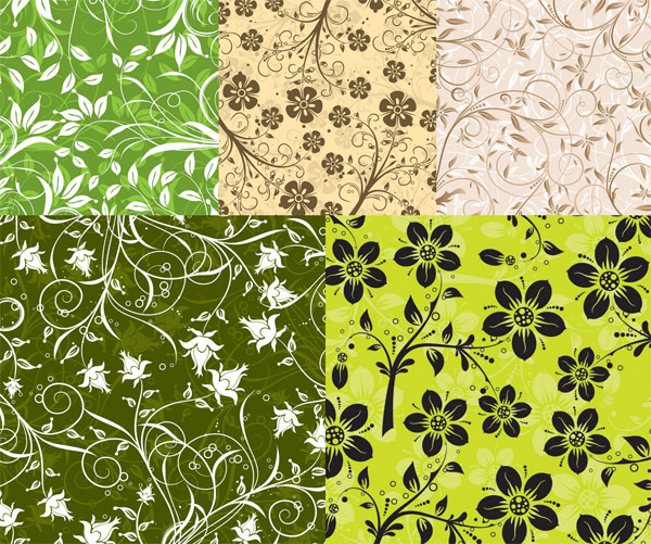 5 fashion pattern vector material