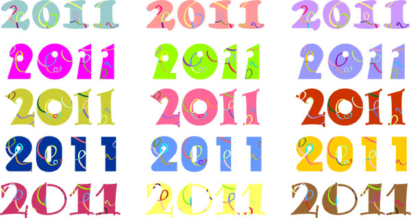 2011 digital vector material