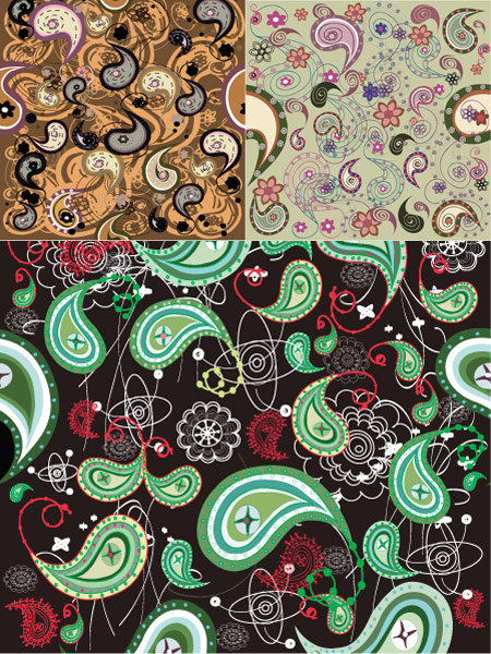 India ham pattern vector material