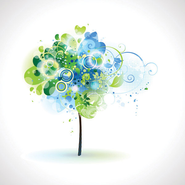 Brilliant dynamic elements of the trend 01 - vector material