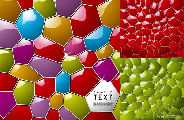 Three-dimensional honeycomb background vector material 