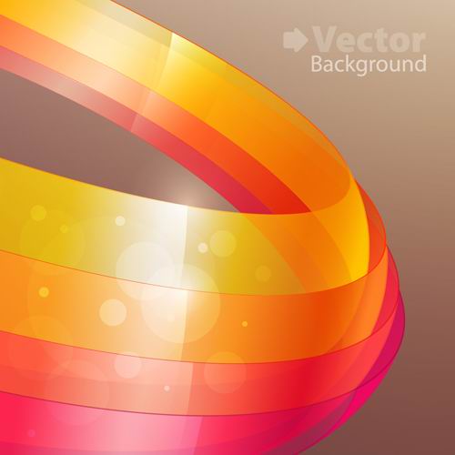 Colorful ribbon vector material -2