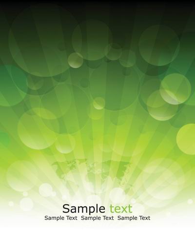 Glare green background vector material -2