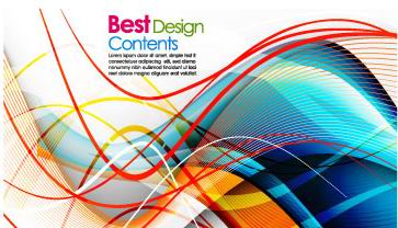 Colorful striped background Vector -3