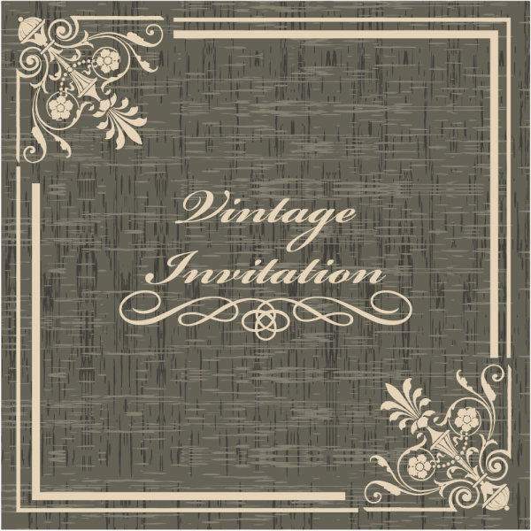 Beautiful border pattern background 08-- vector material