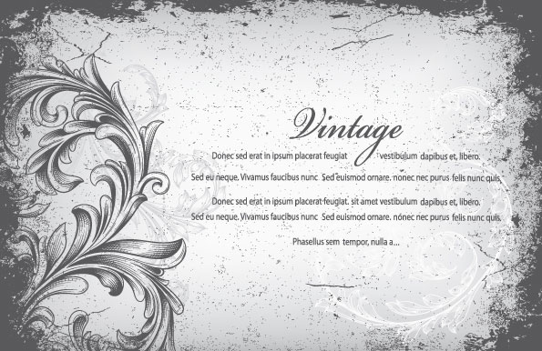 Classic hand-painted pattern 04-- vector material