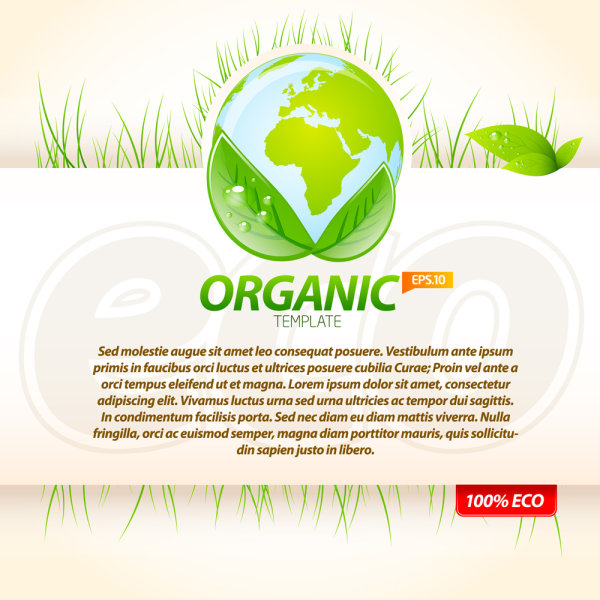 Environmentally friendly material layout design 04 - vector