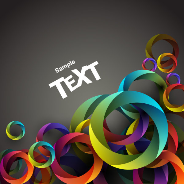 Colorful background material 03 - vector