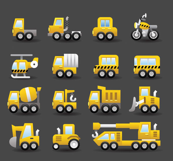 Cute transport vector -3