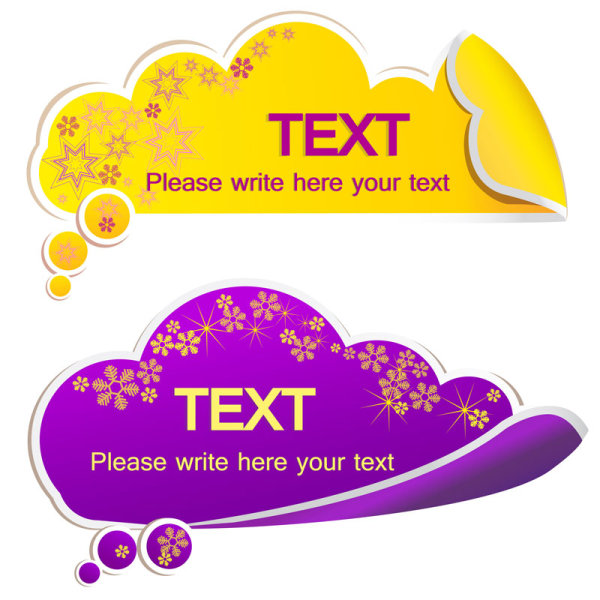 Exquisite stickers 03 - vector material