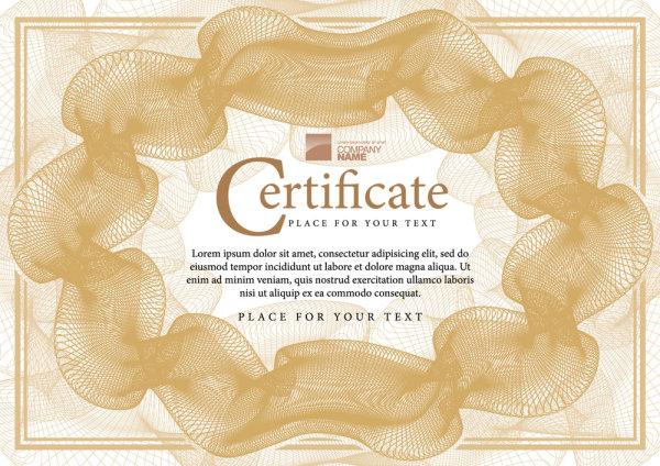 Certificate Commendation 04 - vector material