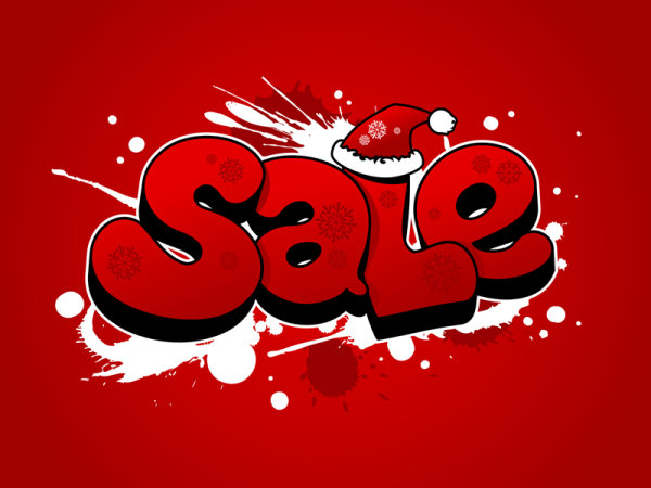 POP Christmas fonts 04 - vector material