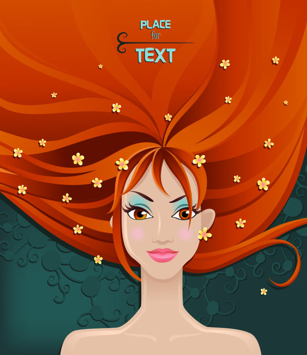 The sexy beauties illustrator 01 - vector material