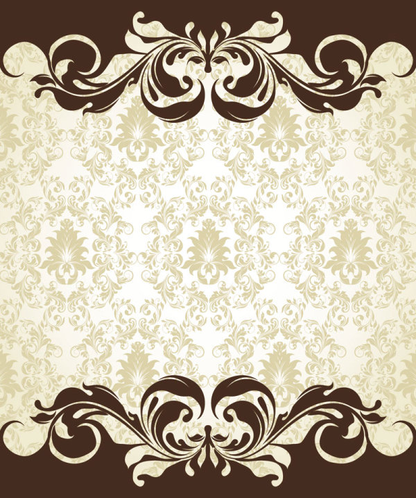 European pattern background 06 - vector material