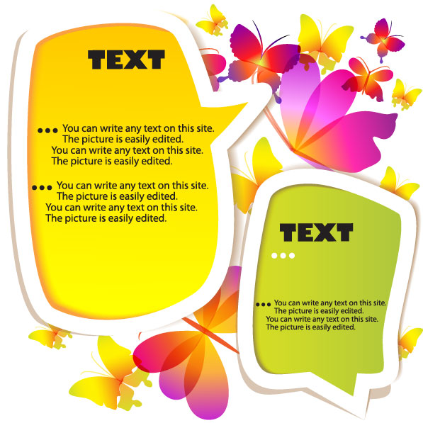 Dialog box label 01 - vector material