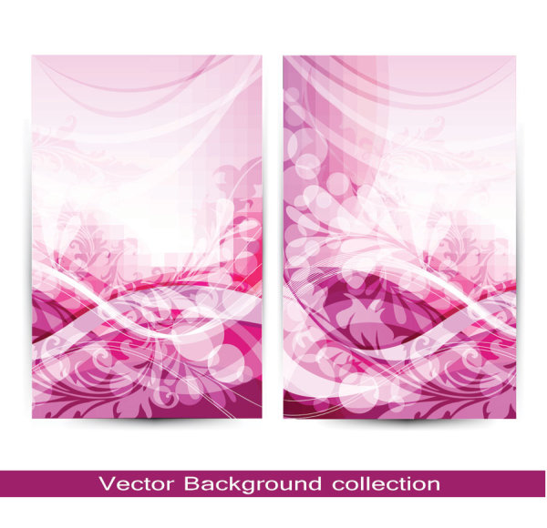 Gorgeous pattern card 01 - vector material