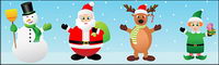 Cute cartoon Christmas