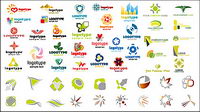Variety of vector graphics logo material