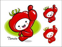 Love the cartoon super fruit Vector 8