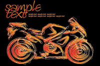 Vector brush cars and motorcycles		