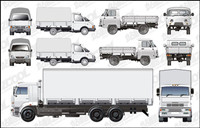 variety of truck Vector
