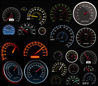 Automobile mileage rate table - Vector