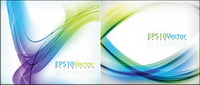 Colorful lines background vector dynamic material (2)
