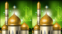 Islamic-style castle vector -3