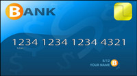 Fine bank card material 04 - vector