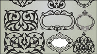 Delicate pattern corner 02-- vector material