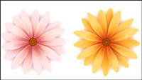 Beautiful small flowers vector material -3